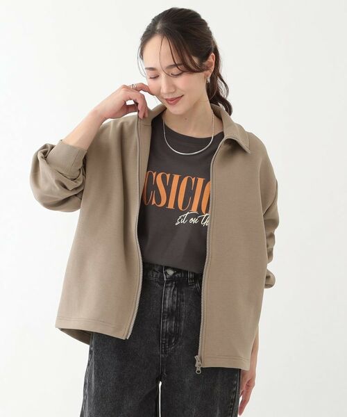 SHOO・LA・RUE / シューラルー レザーブルゾン・ジャケット | 【洗える】スタイリッシュ ジップアップブルゾン | 詳細5