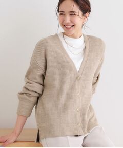SHOO・LA・RUE / シューラルー カーディガン・ボレロ | 【S-LL】柔らかさが癖になる 凹凸Vネックカーディガン