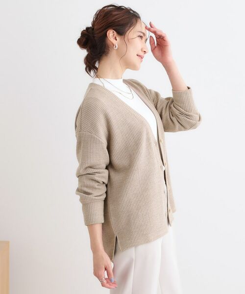 SHOO・LA・RUE / シューラルー カーディガン・ボレロ | 【S-LL】柔らかさが癖になる 凹凸Vネックカーディガン | 詳細10