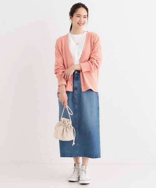 SHOO・LA・RUE / シューラルー カーディガン・ボレロ | 【S-LL】柔らかさが癖になる 凹凸Vネックカーディガン | 詳細15