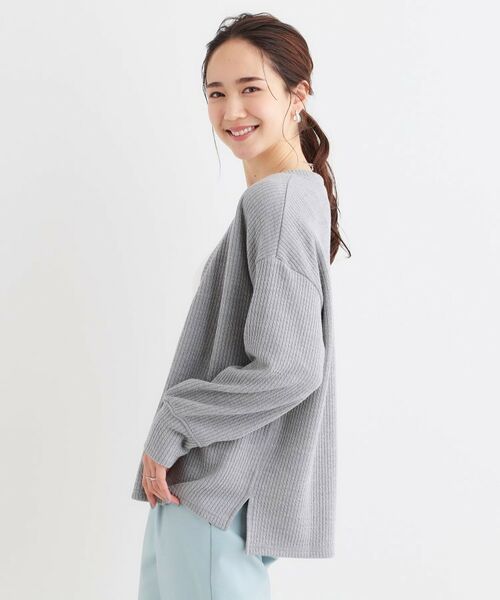 SHOO・LA・RUE / シューラルー カーディガン・ボレロ | 【S-LL】柔らかさが癖になる 凹凸Vネックカーディガン | 詳細6