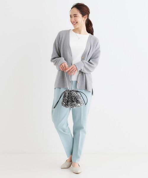 SHOO・LA・RUE / シューラルー カーディガン・ボレロ | 【S-LL】柔らかさが癖になる 凹凸Vネックカーディガン | 詳細7