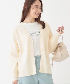 SHOO・LA・RUE / シューラルー カーディガン・ボレロ | 【洗える/S-LL】ドライタッチが心地よい 畦編みVネックカーディガン