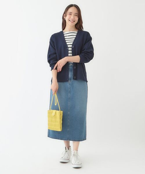 SHOO・LA・RUE / シューラルー カーディガン・ボレロ | 【洗える/S-LL】ドライタッチが心地よい 畦編みVネックカーディガン | 詳細7