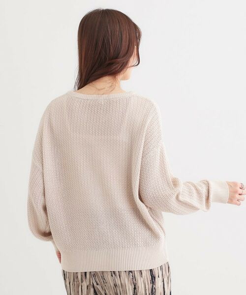 SHOO・LA・RUE / シューラルー カーディガン・ボレロ | 【洗える】ざっくり編みが大人かわいい キーネックカーディガン | 詳細10