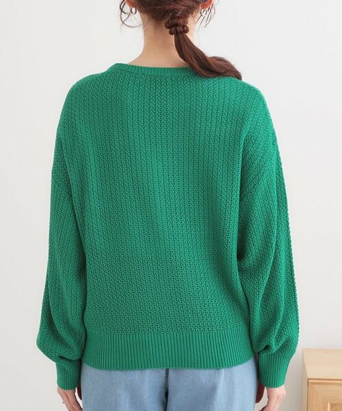 SHOO・LA・RUE / シューラルー カーディガン・ボレロ | 【洗える】ざっくり編みが大人かわいい キーネックカーディガン | 詳細15