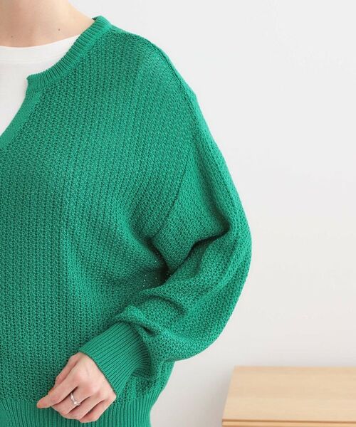 SHOO・LA・RUE / シューラルー カーディガン・ボレロ | 【洗える】ざっくり編みが大人かわいい キーネックカーディガン | 詳細17