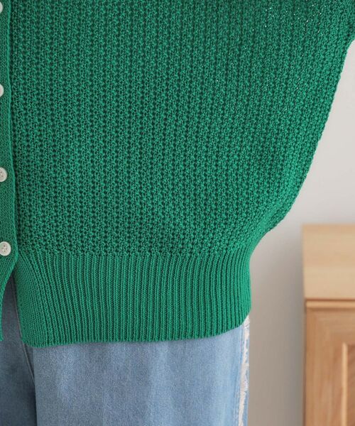 SHOO・LA・RUE / シューラルー カーディガン・ボレロ | 【洗える】ざっくり編みが大人かわいい キーネックカーディガン | 詳細18