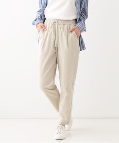 SHOO・LA・RUE / シューラルー パンツ | 【洗える/美脚シルエット】綿ストレッチイージーテーパードパンツ