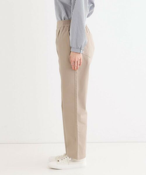 SHOO・LA・RUE / シューラルー パンツ | 【洗える/S-3L】ストレッチで楽な穿き心地 綿イージーストレートパンツ | 詳細14