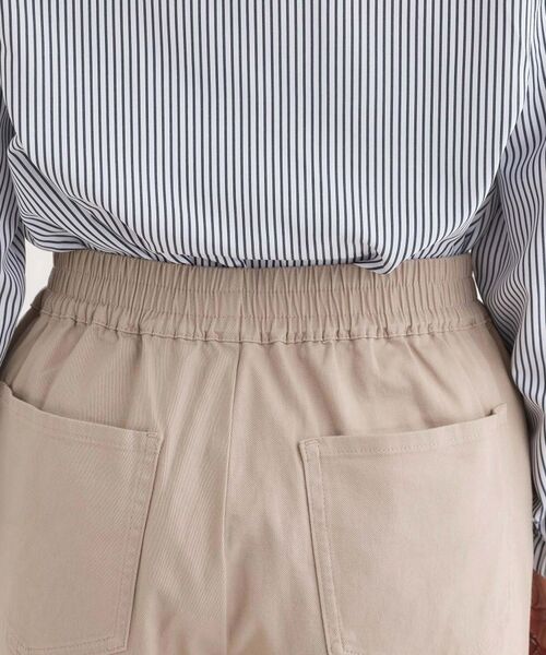 SHOO・LA・RUE / シューラルー パンツ | 【洗える/S-3L】ストレッチで楽な穿き心地 綿イージーストレートパンツ | 詳細17