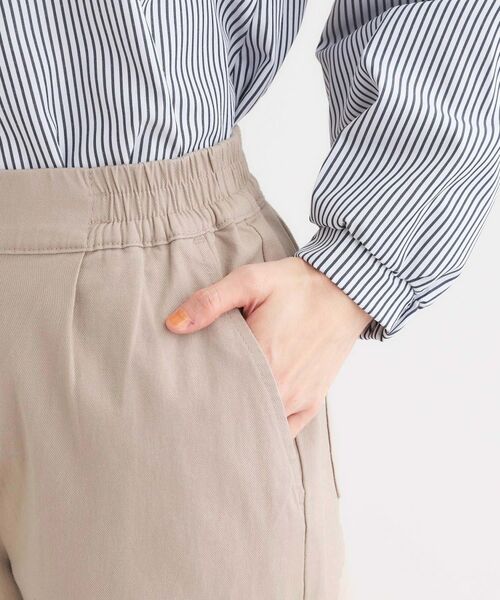 SHOO・LA・RUE / シューラルー パンツ | 【洗える/S-3L】ストレッチで楽な穿き心地 綿イージーストレートパンツ | 詳細19