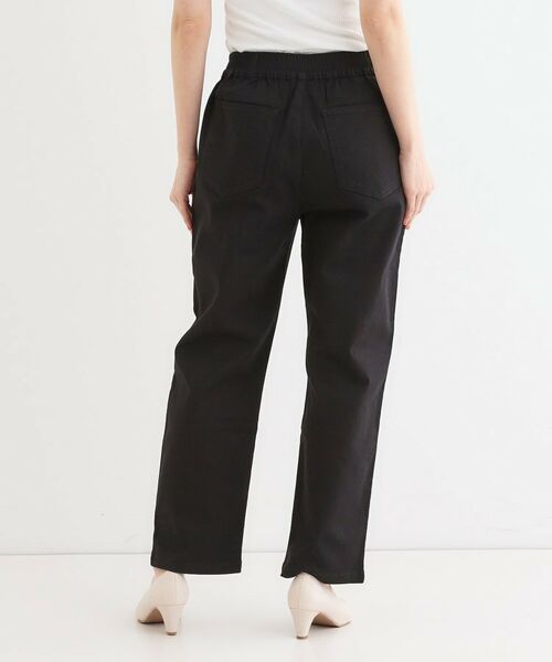 SHOO・LA・RUE / シューラルー パンツ | 【洗える/S-3L】ストレッチで楽な穿き心地 綿イージーストレートパンツ | 詳細2