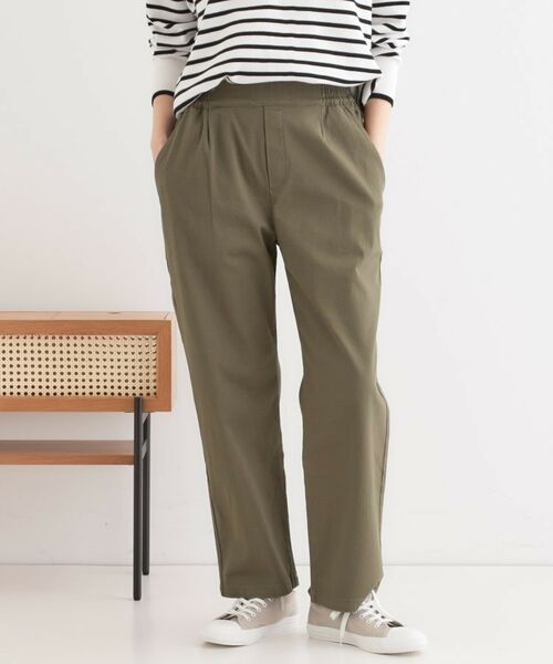SHOO・LA・RUE/シューラルー 綿ストレッチイージーストレート カーキ(027) 04(LL) SHOO・LA・RUE/シューラルー 綿ストレッチイージーストレート カーキ(027) 04(LL)