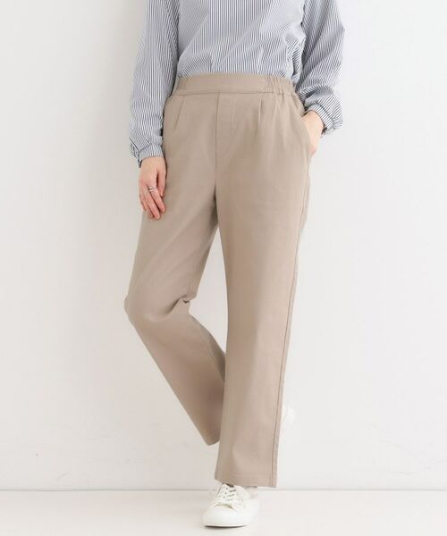 SHOO・LA・RUE/シューラルー 綿ストレッチイージーストレート ベージュ(052) 04(LL) SHOO・LA・RUE/シューラルー 綿ストレッチイージーストレート ベージュ(052) 04(LL)