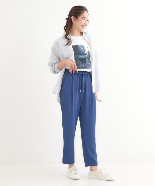SHOO・LA・RUE / シューラルー パンツ | 【ひんやり/UV/S-LL】さらさらぷるん イージーテーパードパンツ | 詳細11