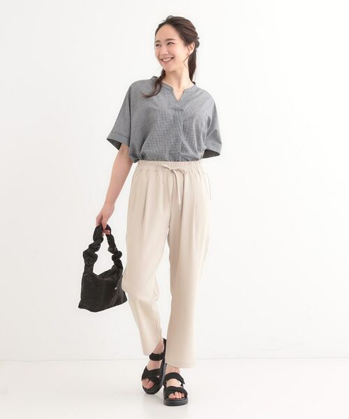 SHOO・LA・RUE / シューラルー パンツ | 【ひんやり/UV/S-LL】さらさらぷるん イージーテーパードパンツ | 詳細15