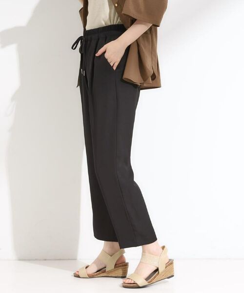 SHOO・LA・RUE / シューラルー パンツ | 【ひんやり/UV/S-LL】さらさらぷるん イージーテーパードパンツ | 詳細2