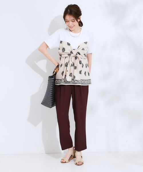 SHOO・LA・RUE / シューラルー パンツ | 【ひんやり/UV/S-LL】さらさらぷるん イージーテーパードパンツ | 詳細27