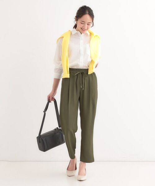 SHOO・LA・RUE / シューラルー パンツ | 【ひんやり/UV/S-LL】さらさらぷるん イージーテーパードパンツ | 詳細7