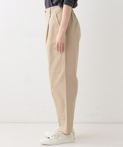 SHOO・LA・RUE / シューラルー パンツ | 【洗える/S-LL】脚のラインを拾いにくい 綿ツイルカーブパンツ | 詳細10