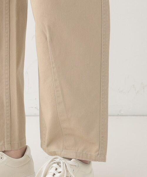 SHOO・LA・RUE / シューラルー パンツ | 【洗える/S-LL】脚のラインを拾いにくい 綿ツイルカーブパンツ | 詳細15