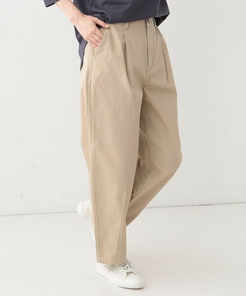 SHOO・LA・RUE / シューラルー パンツ | 【洗える/S-LL】脚のラインを拾いにくい 綿ツイルカーブパンツ | 詳細6