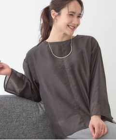 SHOO・LA・RUE / シューラルー シャツ・ブラウス | 【洗える/S-LL】着るだけでサマ見え オーガンジーレイヤードトップス