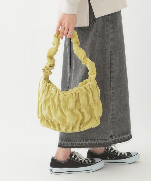 SHOO・LA・RUE/シューラルー ギャザーミニショルダーバッグ イエロー(031) 00 SHOO・LA・RUE/シューラルー ギャザーミニショルダーバッグ イエロー(031) 00