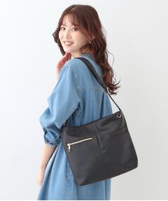 SHOO・LA・RUE / シューラルー ショルダーバッグ | 【ポケットたくさん】 フロント切り替えショルダーバッグ
