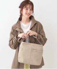 SHOO・LA・RUE / シューラルー ショルダーバッグ | 【ポケットたくさん】 フロント切り替えショルダーバッグ