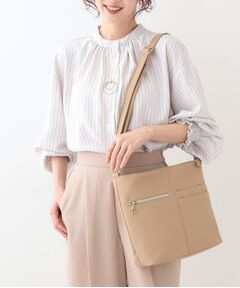 SHOO・LA・RUE / シューラルー ショルダーバッグ | 【ポケットたくさん】 フロント切り替えショルダーバッグ