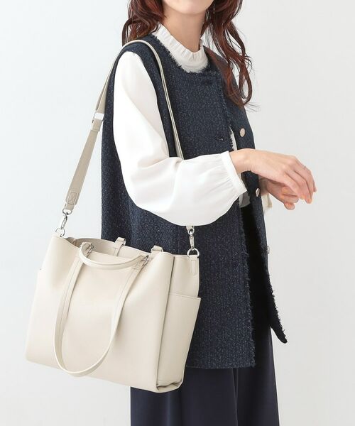 SHOO・LA・RUE/シューラルー 3WAYトートバッグ グレージュ(050) 00 SHOO・LA・RUE/シューラルー 3WAYトートバッグ グレージュ(050) 00