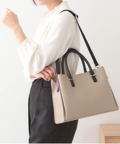 SHOO・LA・RUE / シューラルー トートバッグ | 【2WAY/通勤/セレモニー】きれいめコーデに 3層トートバッグ
