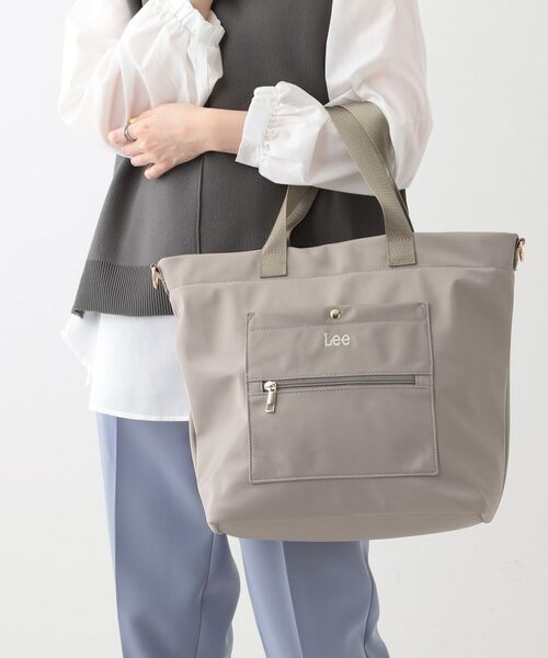 SHOO・LA・RUE/シューラルー 【Lee別注】2WAYトートバッグ グレー(012) 00 SHOO・LA・RUE/シューラルー 【Lee別注】2WAYトートバッグ グレー(012) 00