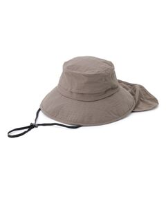 SHOO・LA・RUE / シューラルー ハット | 【撥水／UVカット】シェード付きポケッタブルハット【あご紐つき／サイズ調整】