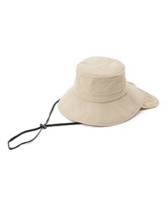 SHOO・LA・RUE / シューラルー ハット | 【撥水／UVカット】シェード付きポケッタブルハット【あご紐つき／サイズ調整】