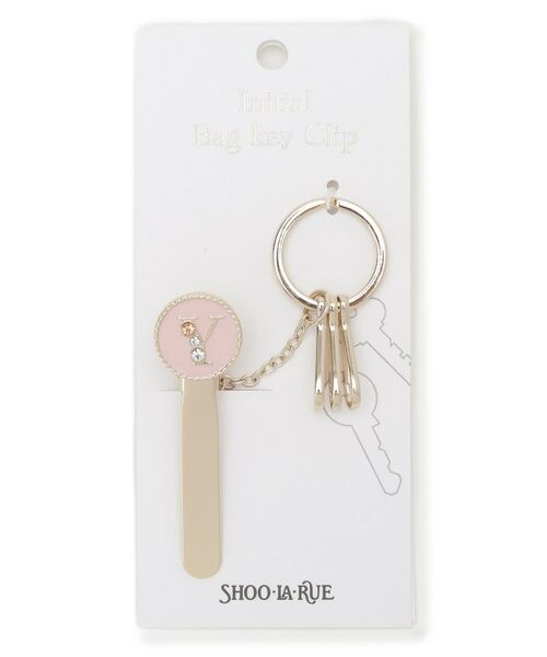SHOO・LA・RUE/シューラルー 【イニシャル】バッグキークリップ ライトピンク(070) 00 SHOO・LA・RUE/シューラルー 【イニシャル】バッグキークリップ ライトピンク(070) 00