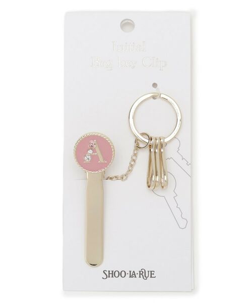 SHOO・LA・RUE/シューラルー 【イニシャル】バッグキークリップ ピンク(072) 00 SHOO・LA・RUE/シューラルー 【イニシャル】バッグキークリップ ピンク(072) 00
