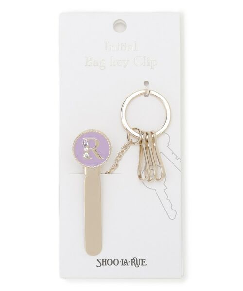 SHOO・LA・RUE/シューラルー 【イニシャル】バッグキークリップ ラベンダー(080) 00 SHOO・LA・RUE/シューラルー 【イニシャル】バッグキークリップ ラベンダー(080) 00