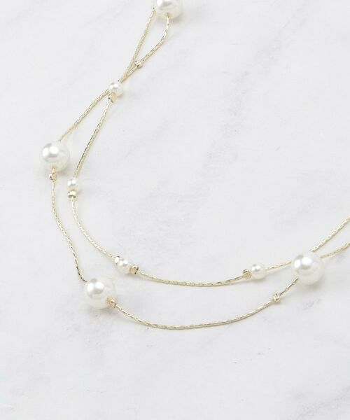 SHOO・LA・RUE / シューラルー ネックレス・ペンダント・チョーカー | フェイクパール2連ネックレス | 詳細2