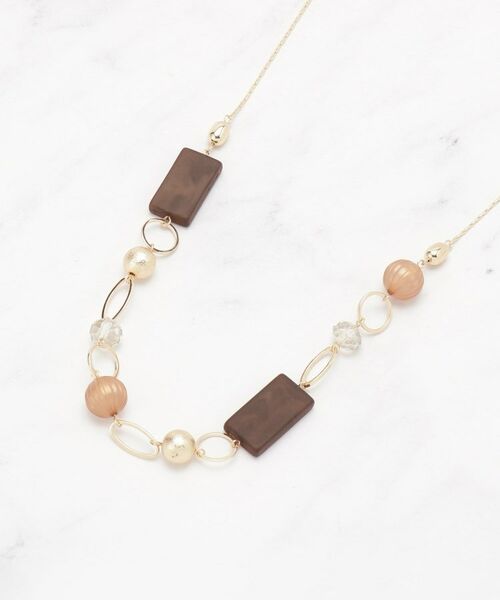 SHOO・LA・RUE/シューラルー アクリルステーションネックレス ゴールド(007) 00 SHOO・LA・RUE/シューラルー アクリルステーションネックレス ゴールド(007) 00
