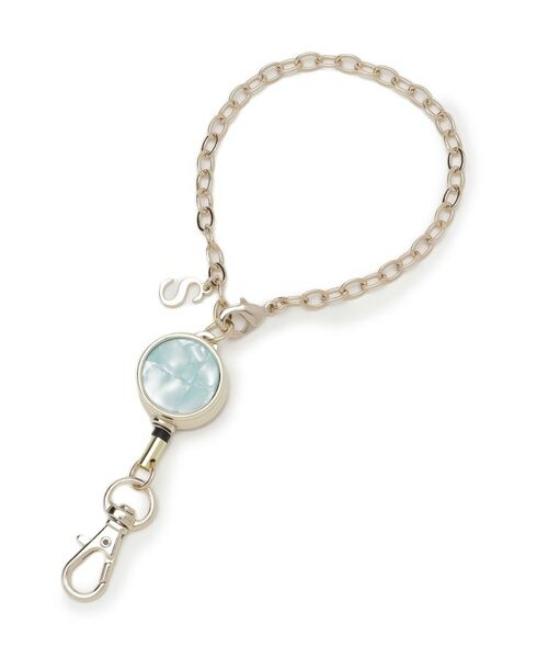 SHOO・LA・RUE/シューラルー 【イニシャル】リール付きキーホルダー ミントグリーン(021) 00 SHOO・LA・RUE/シューラルー 【イニシャル】リール付きキーホルダー ミントグリーン(021) 00