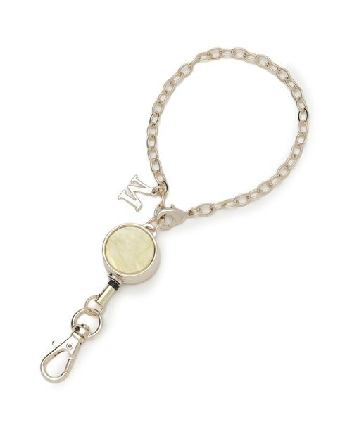 SHOO・LA・RUE/シューラルー 【イニシャル】リール付きキーホルダー イエロー(031) 00 SHOO・LA・RUE/シューラルー 【イニシャル】リール付きキーホルダー イエロー(031) 00
