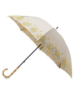 SHOO・LA・RUE / シューラルー 傘 | 【日傘/晴雨兼用】【because】ミモザ刺繍ロングアンブレラ