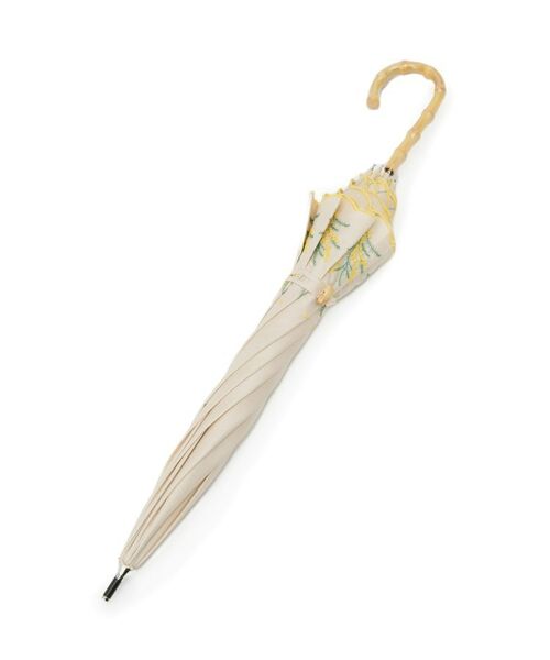 SHOO・LA・RUE / シューラルー 傘 | 【日傘/晴雨兼用】【because】ミモザ刺繍ロングアンブレラ | 詳細2