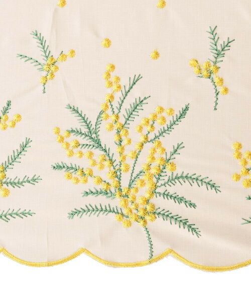 SHOO・LA・RUE / シューラルー 傘 | 【日傘/晴雨兼用】【because】ミモザ刺繍ロングアンブレラ | 詳細4