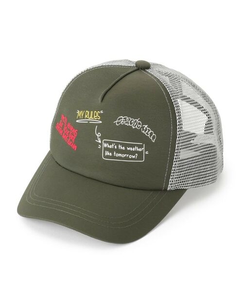 SHOO・LA・RUE / シューラルー キャップ | ナイロン落書き風ロゴメッシュキャップ | 詳細1