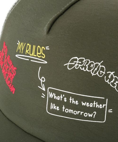 SHOO・LA・RUE / シューラルー キャップ | ナイロン落書き風ロゴメッシュキャップ | 詳細6