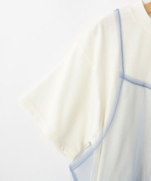 SHOO・LA・RUE / シューラルー Tシャツ | 【130-150cm】チュールキャミドッキングTシャツ | 詳細4